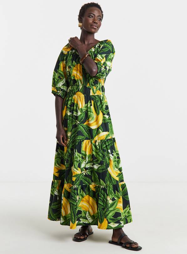 JD WILLIAMS Crinkle Cotton Short Sleeve Maxi Dress 24